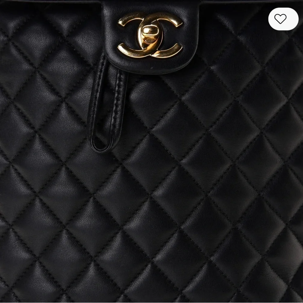 Chanel Black Calfskin Quilted Large Backpack Urban Spirit with GHW